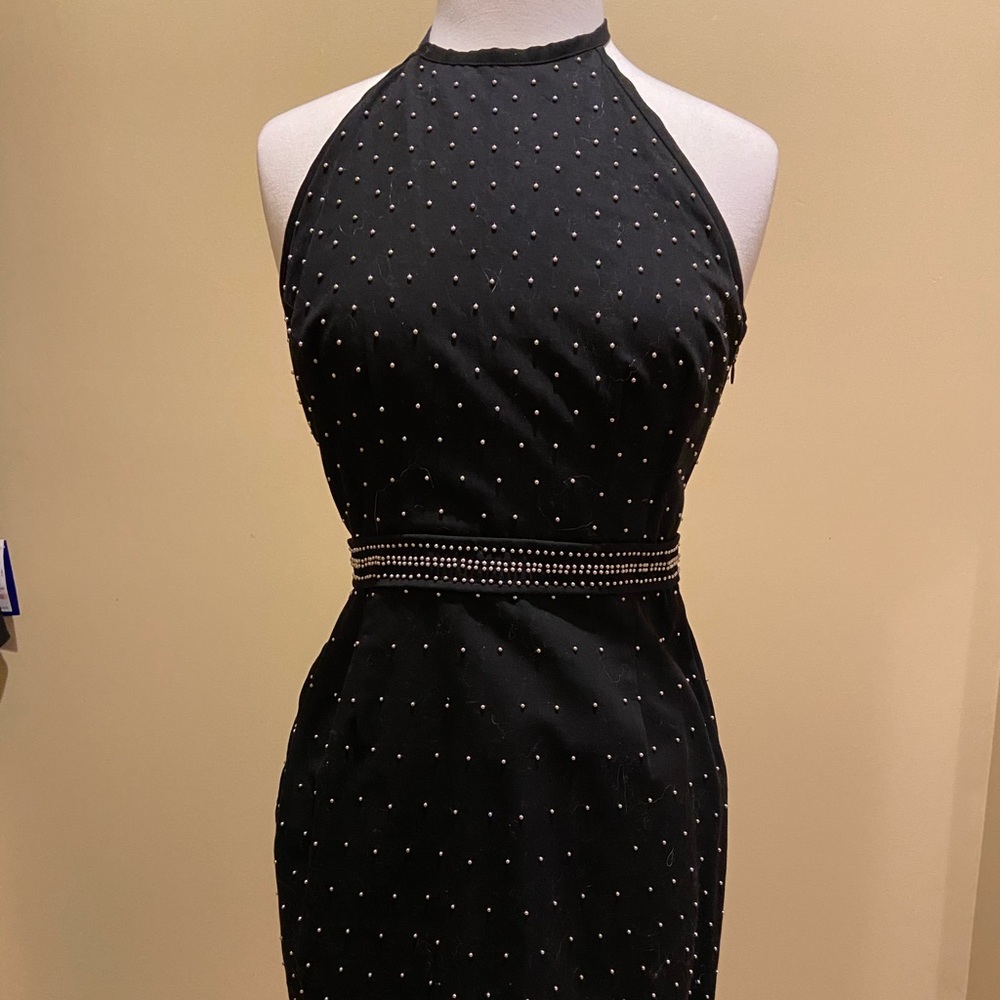 Catherine Malandrino studded halter dress size 8